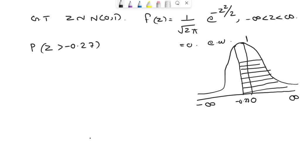 SOLVED 1 For A Standard Normal Distribution Find P z 0 27 solved-1-for-a-standard-normal-distribution-find-p-z-0-27