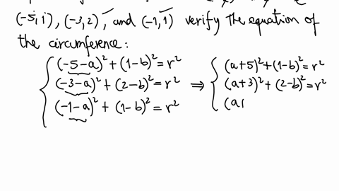 find-the-equation-of-the-circle-that-passes-through-the-points-5-1-3-2-1-1