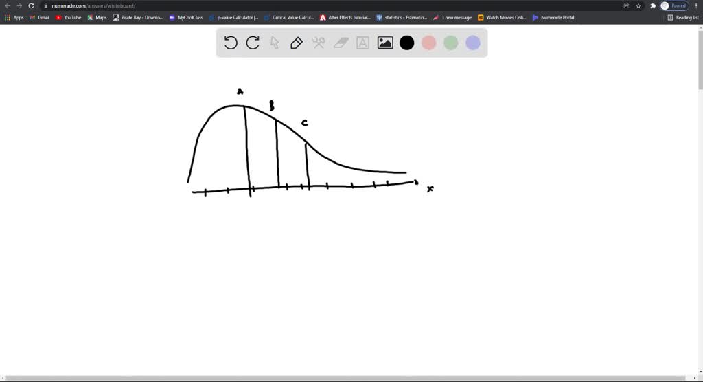 SOLVED: In The Density Curve Below; Identify The Mean And Median By ...