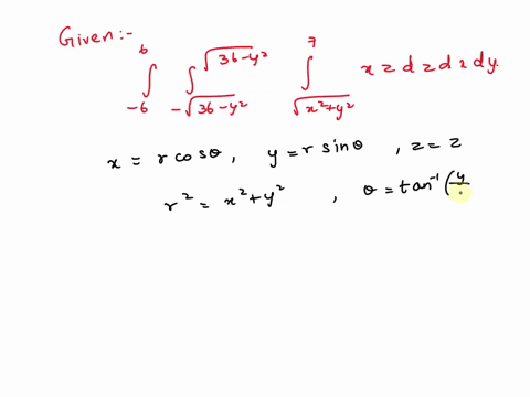 evaluate-the-integral-by-changing-to-cylindrical-coordinates-36-_-y2-xz-dz-dx-dy-x2-y2-36-_-y2-18462