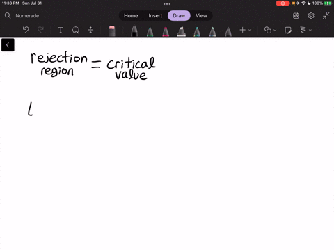 what-is-the-rejection-region