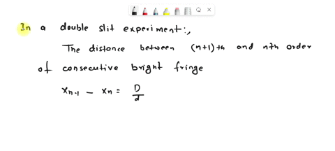 if-the-separation-a-between-the-slits-in-a-double-slit-interference-experiment-is-reduced-then-for-a-fixed-value-of-screen-distance-s-and-wavelength-of-light-how-will-the-separation-x-betwee-32917