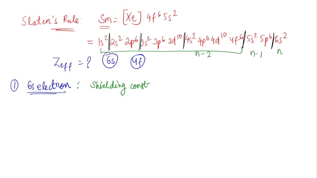 SOLVED: Samarium (Sm) has the electronic configuration [Xe]4f^66s^2 ...
