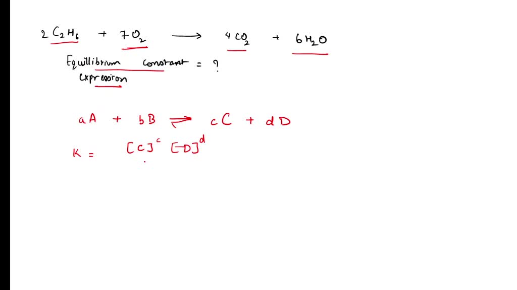 SOLVED: What is the symbolic expression for the equilibrium constant ...