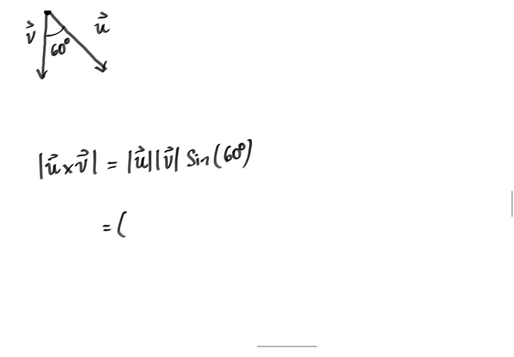 SOLVED: Text: Find |u × V|. 67 Two Vectors That Begin At The Same Point ...