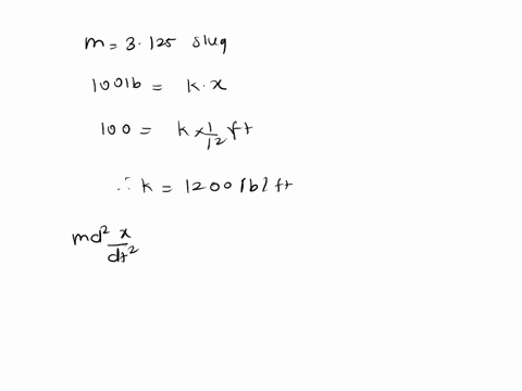 a-mass-weighing-100-mathrmlb-mass-m3125-slugs-in-fps-units-is-attached-to-the-end-of-a-spring-that-2-04876