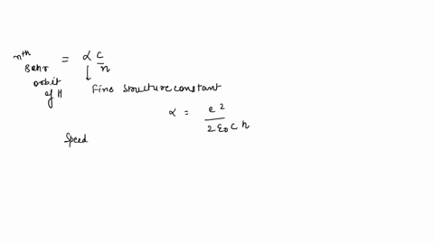 show-that-the-speed-of-an-electron-in-the-nth-bohr-orbit-of-hydrogen-is-icn-where-i-is-the-fine-structure-constant-what-would-be-the-speed-in-a-hydrogen-like-atom-with-a-nuclear-charge-of-ze-74033