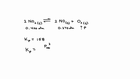 the-equilibrium-constant-kp-for-the-reaction-2no2-g-2no-g-o2-g-is-158-at-1000-k-calculate-po2-if-pno2-0400-atm-and-pno-0270-atm