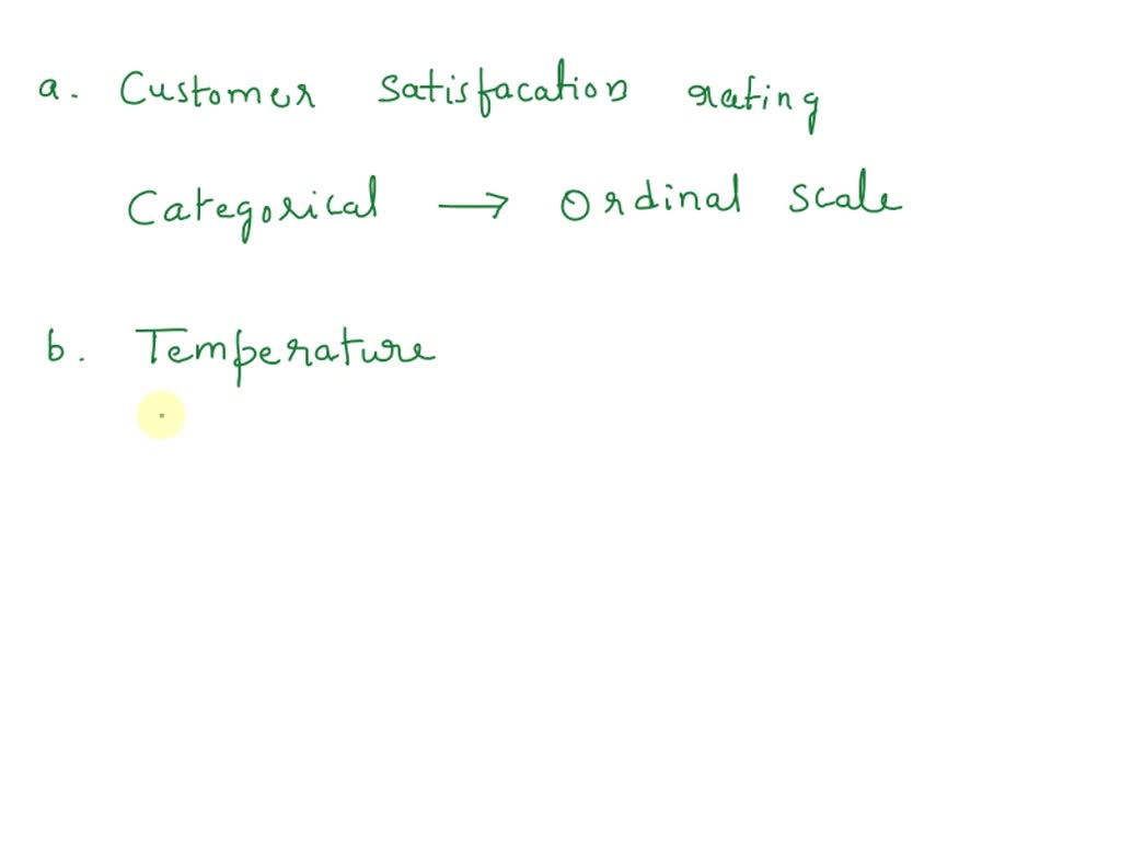 SOLVED For each of the variables described below, indicate whether it is a quantitative or