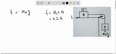 blocks-a-and-b-have-masses-ma-m-and-mb-zm_-they-are-joined-by-massless-rope-that-passes-over-massless-and-frictionless-pulley-if-the-coefficient-of-static-friction-between-block-b-and-the-ta-58932