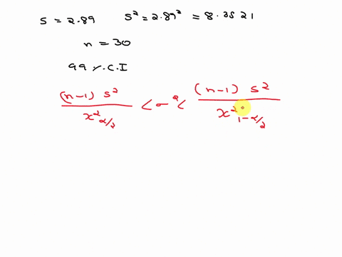construct-an-99-confidence-interval-for-the-variance-for-a-random-sample-of-30-data-points-with-an-average-of-254-with-a-sample-standard-deviation-of-289-71924