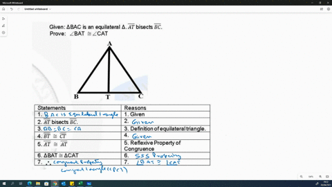 given-abac-is-an-equilateral-4-at-bisects-bc-prove-zbat-2-zcat-statements-reasons-1-given-2-at-bisects-bc-3-definition-ofequilateraltriangle-4bt-2-ct-5at-at-5-reflexive-property-of-congruenc-80638