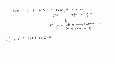 n-books-say-book-1-to-book-n-are-arranged-randomly-on-a-shelf-from-left-to-right-so-that-each-of-the-n-permutations-is-chosen-with-the-same-probability-what-is-the-probability-that-book-1-an-36424