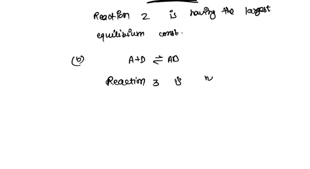 SOLVED: The following diagrams represent the equilibrium state for ...