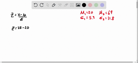 a-math-teacher-gives-two-different-tests-to-measure-students-aptitude-for-math-scores-on-the-first-test-are-normally-distributed-with-a-mean-of-20-and-a-standard-deviation-of-53-scores-on-th-23376
