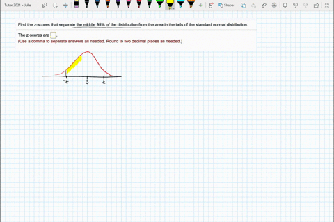 find-the-z-scores-that-separate-the-middle-95-of-the-distribution-from-the-area-in-the-tails-of-the-standard-normal-distribution-the-z-scores-are-use-comma-t0-separate-answers-as-needed-roun-73675