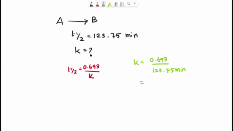 consider-the-following-reaction-of-order-one-a-b-if-the-half-life-of-this-reaction-is-t1-2-12375-minutes-find-the-value-of-k-the-rate-law-constant-how-long-will-75-of-the-reagent-a-present-i-31449