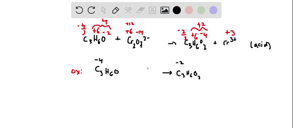 Solved The Oxidation Of Propanal By The Dichromate Ion Cr2o72 In Aqueous Acidic Solution 1320