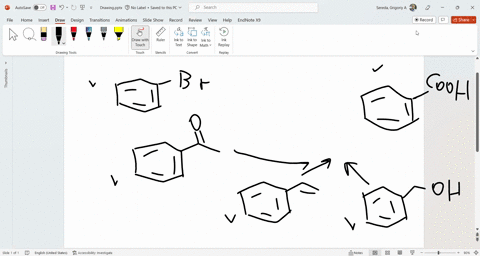 show-how-each-of-the-following-compound-could-be-converted-to-benzoic-acid-abromobenzene-bacetophenone-cstyrene-dbenzylalchol