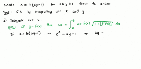 the-given-curve-is-rotated-about-the-x-axis_-set-up-but-do-not-evaluate-an-integral-for-the-area-of-the-resulting-surface-by-integrating-a-with-respect-to-and-b-with-respect-to-y-x-in6y-1-0-17409