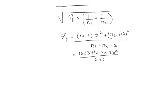 independent-random-samples-selected-from-two-normal-populations-produced-the-sample-means-and-standard-deviations-shown-to-the-right-assuming-equal-variances-conduct-the-test-ho-01-h2-0-agai-16034