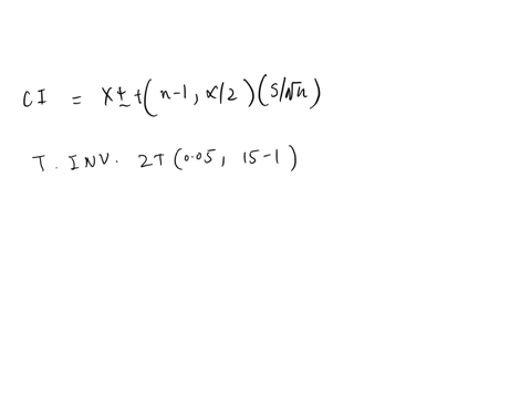 construct-the-indicated-confidence-interval-for-the-population-mean-using-the-t-distribution-assume-the-population-is-normally-distributed-c090-x134-s-094-n-15-33926