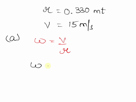 an-automobile-tire-has-a-radius-of-0330-m-and-its-center-moves-forward-with-a-linear-speed-of-v150-m-29463