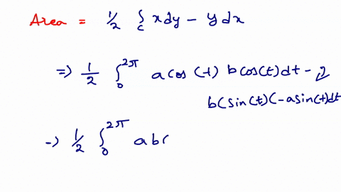 if-c-is-a-simple-closed-curve-in-the-plane-enclosing-the-region-r-then-we-can-use-greens-theorem-to-show-that-the-area-of-rr-is-12cx-dyy-dx-a-find-the-area-of-the-region-enclosed-by-the-elli-24708
