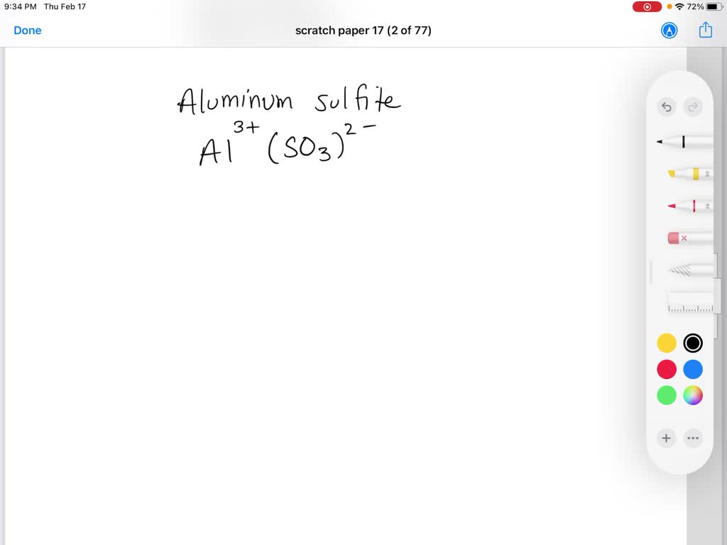 aluminum sulfite express your answer as a chemical formula