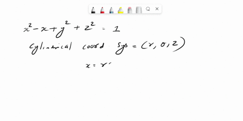 find-an-equation-in-cylindrical-coordinates-for-the-surface-represented-by-the-rectangular-equation-x2-x-y2-z2-1-05212
