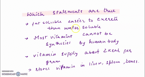 which-of-the-following-statements-is-true-the-body-excretes-fat-soluble-vitamins-more-easily-than-water-soluble-vitamins-most-vitamins-cannot-be-synthesized-by-the-human-body-vitamins-supply-74241