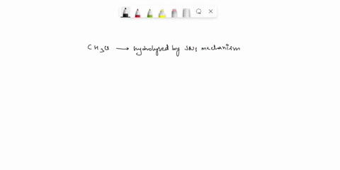which-of-the-following-alkyl-halides-is-hydrolysed-by-sn1-mechanism-a-ch3cl-b-ch3ch2cl-c-ch3ch2ch2cl-d-ch33ccl-46372