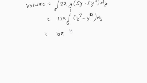 find-the-volumes-of-the-solids-generated-by-revolving-the-region-in-the-first-quadrant-bounded-by-the-curve-xsy-5y3-and-the-y-axis-about-the-given-axes_-the-x-axis-b-the-line-y-the-volume-is-64519