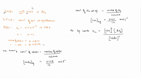 the-equilibrium-constant-kc-for-the-following-reaction-is-65010-3-at-298k-2nobrg-2nog-br2g-if-an-equilibrium-mixture-of-the-three-gases-in-a-140-l-container-at-298k-contains-0218-mol-of-nobr-82292