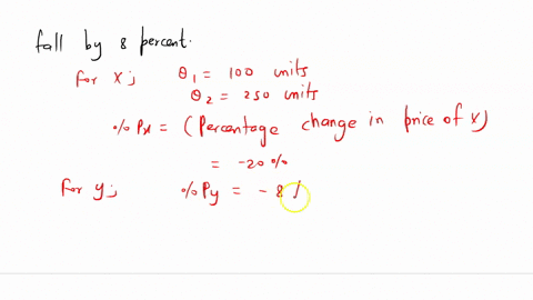 the-demand-of-goods-x-and-y-has-equal-price-elastic-the-demand-of-x-rise-from-100-to-250-unit-due-to-a-20-per-cent-fall-in-its-price-calculate-calculate-the-percentage-rise-in-demand-y-if-it-67576