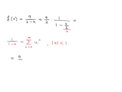 for-the-following-function-find-the-full-power-series-centered-at-x-0-and-then-give-the-first-5-nonzero-terms-of-the-power-series-and-the-open-interval-of-convergence-9-fx-2-x-fxd-n0-fx-the-41419
