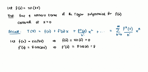 1-pt-the-function-fx-sin-8x-has-a-maclaurin-series-find-the-first-4-nonzero-terms-in-the-series-that-is-write-down-the-taylor-polynomial-with-4-nonzero-terms-83153