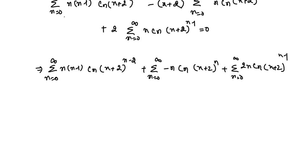 SOLVED: Find the first four terms in each portion of the series ...