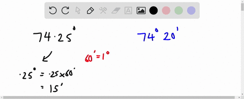 one-student-in-a-surveying-class-measures-an-angle-as-7425circ-while-another-student-measures-the-3-96334