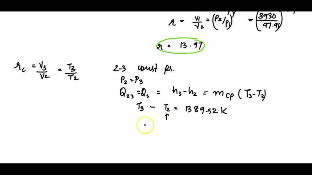 SOLVED Derive a formula for the efficiency of the Diesel cycle, in