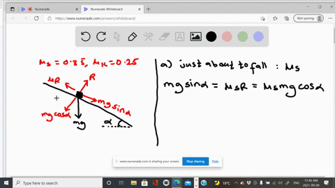 a-250-kg-box-of-textbooks-rests-on-a-loading-ramp-that-makes-an-angle-alpha-with-the-horizontal-the-coefficient-of-kinetic-friction-is-025-and-the-coefficient-of-static-friction-is-035-a-as-the-angle-