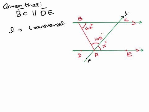 in-the-following-diagram-bc-is-parallel-to-de-what-is-the-measure-of-angle-xangles-are-not-necessarily-drawn-to-scale-ana-in-the-following-diagram-bc-is-parallel-to-de-what-is-the-measure-of-18439