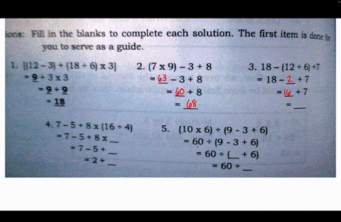 fill-in-the-blanks-to-complete-each-solution-ndent-activity-1-ds-fill-in-the-blanks-to-complete-each-solution-the-first-item-is-done-6-you-q-sent-as-a-guide-0-a-u8-6-x-3-2-7x-9-3-8-3-18-12-6-51225