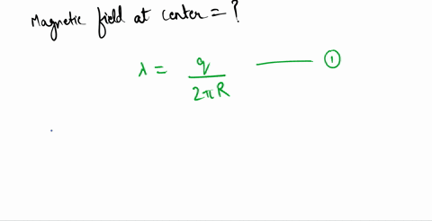 a-nonconducting-ring-of-radius-r-is-uniformly-charged-with-a-total-positive-charge-q-the-ring-rotates-at-a-constant-angular-speed-about-an-axis-through-its-center-perpendicular-to-the-plane-of-the-rin