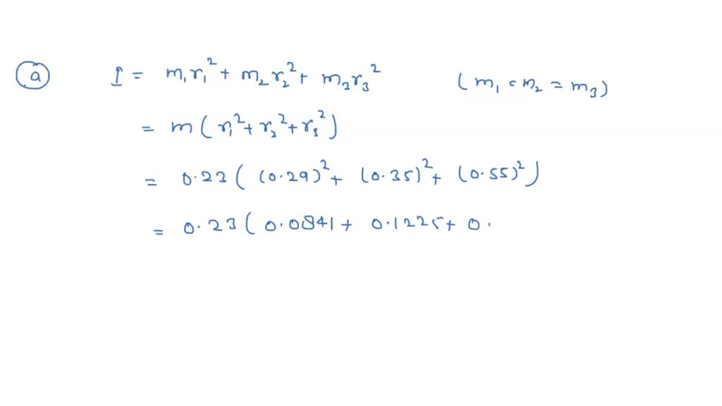 SOLVED: system of point particles is shown in the following figure Each ...