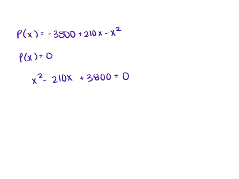 if-the-profit-function-for-a-firm-is-given-by-px-3800-210x-x2-and-limitations-on-space-require-that-production-be-less-than-100-units-find-the-break-even-points-enter-your-answers-as-a-comma-67867
