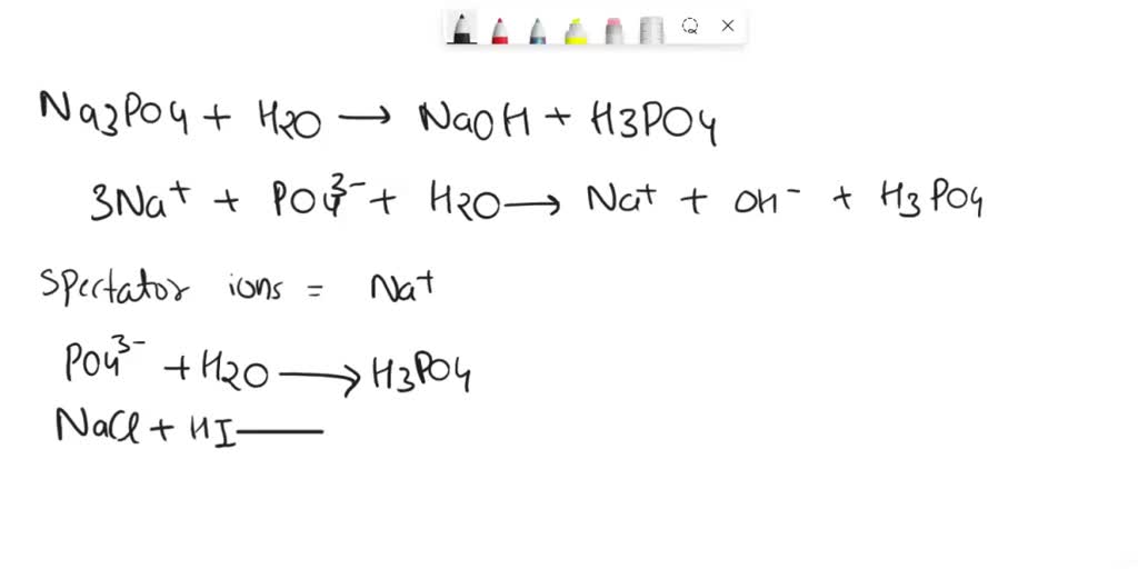 SOLVED: Aqueous sodium phosphate undergoes hydrolysis water. Total ...