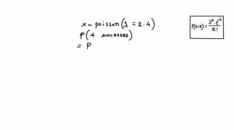 determine-the-probability-of-exactly-four-successes-for-a-random-variable-with-a-poisson-distribution-with-parameter-24-77709
