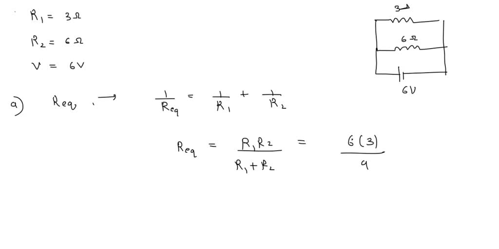 SOLVED: In the parallel connection below, what is the total current ...