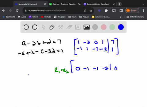 solve-the-linear-system-if-your-answer-is-dependent-use-the-parameters-s-and-t-as-necessary-if-there-is-no-solution-enter-no-solution-a-2b-d-7-a-b-c-3d-1-a-b-c-d-87383